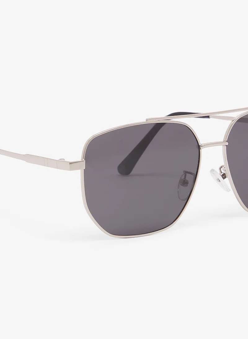 Robert Wood Polarized Lens Square Aviator Sunglasses